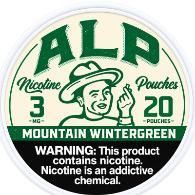ALP Wintergreen Caffeine 50 mg caffeine/pouch (New 30/07)