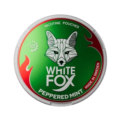 WHITE FOX Peppered Mint Intense 9mg/pouch - 12 mg/g (New 30/07)