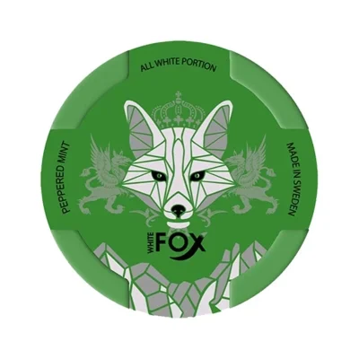 WHITE FOX Peppered Mint 12 mg/pouch - 16 mg/g (New 30/07)